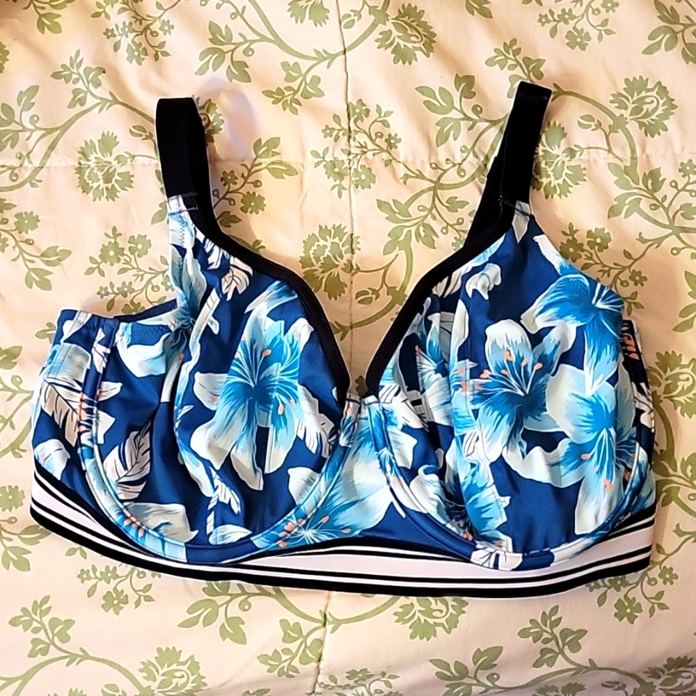 Elomi Hawaiian Print Bikini Top 36I